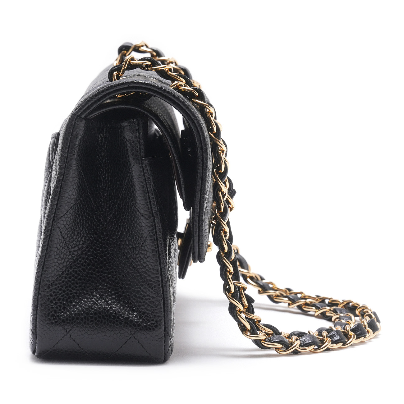 CHANEL(USED)샤넬 A01113 캐비어 클래식 스몰 플랩 백