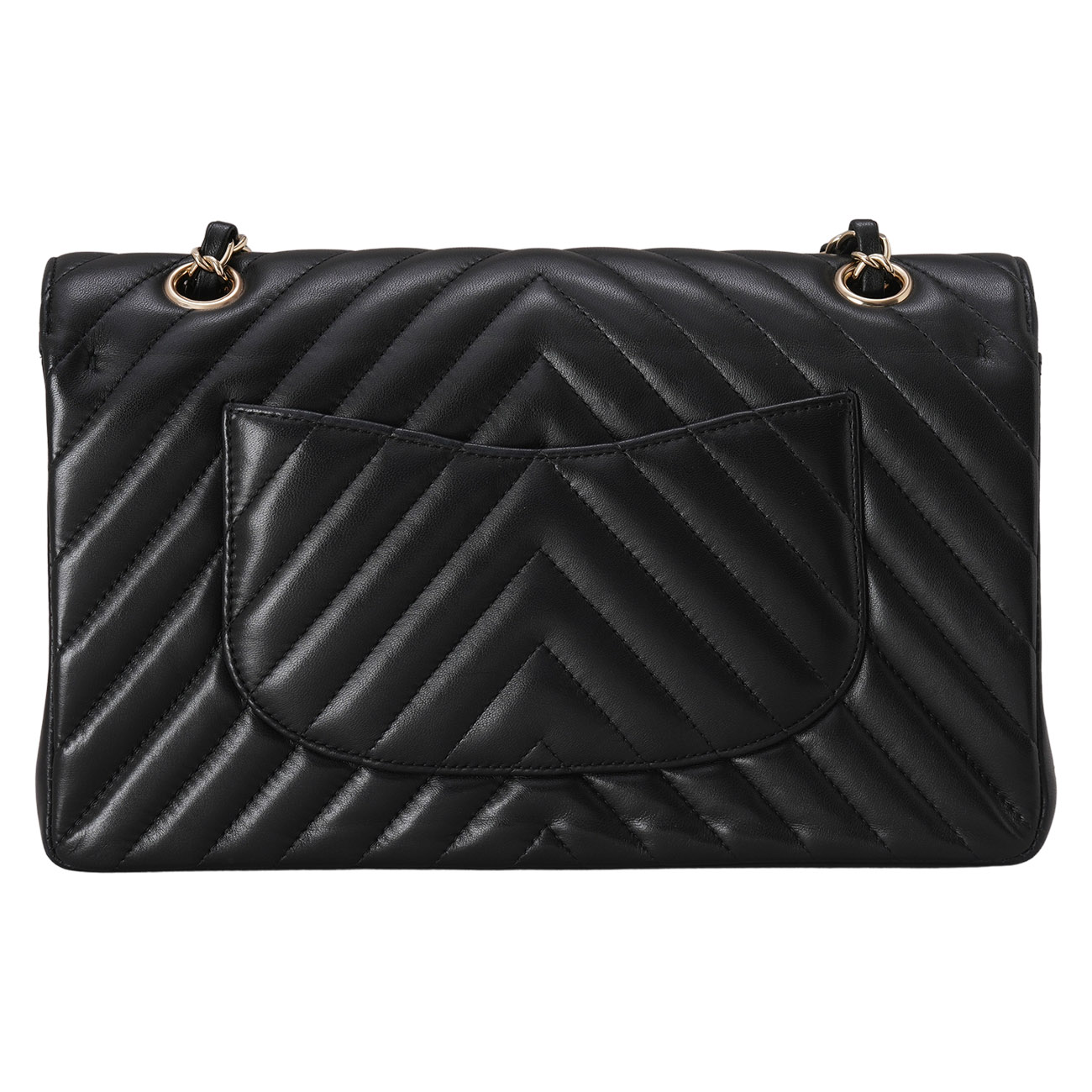 CHANEL(USED)샤넬 램스킨 쉐브론 클래식 미듐 플랩백