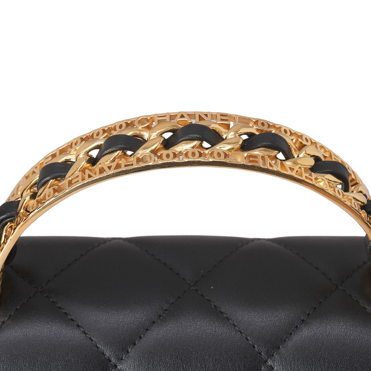 CHANEL(USED)샤넬 AS4741 시즌 탑핸들 체인 숄더백 블랙