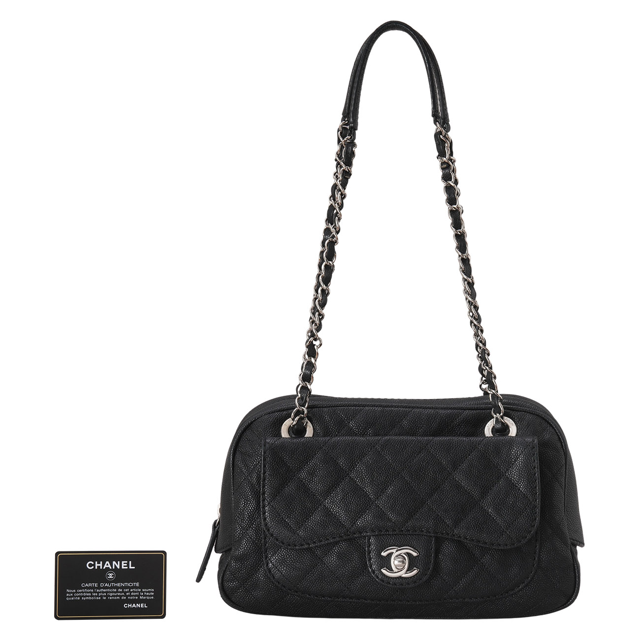 CHANEL(USED)샤넬 캐비어 시즌 체인 숄더백