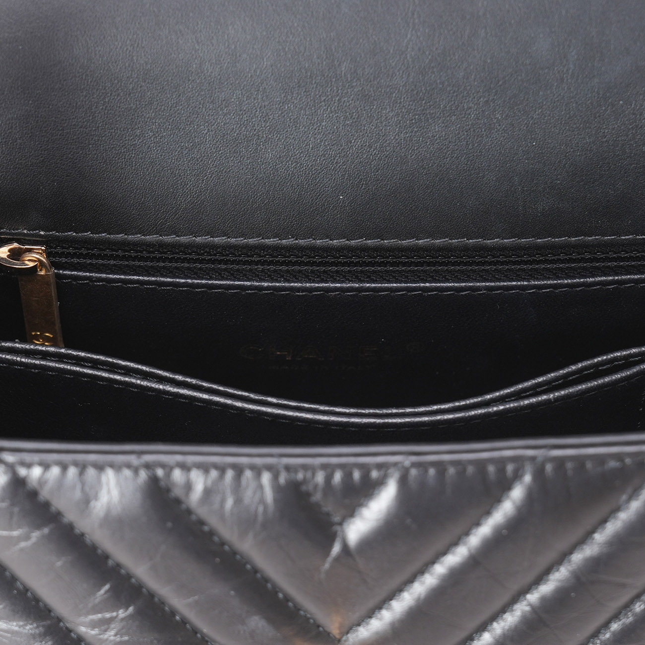 CHANEL(USED)샤넬 쉐브론 리자드 코코핸들 스몰
