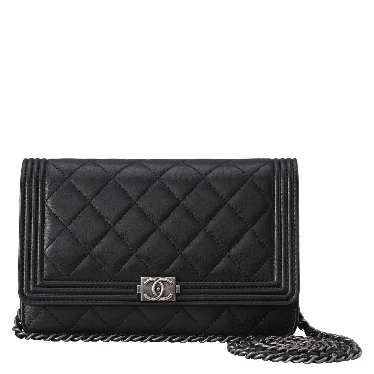 CHANEL(USED)샤넬 램스킨 보이샤넬 WOC
