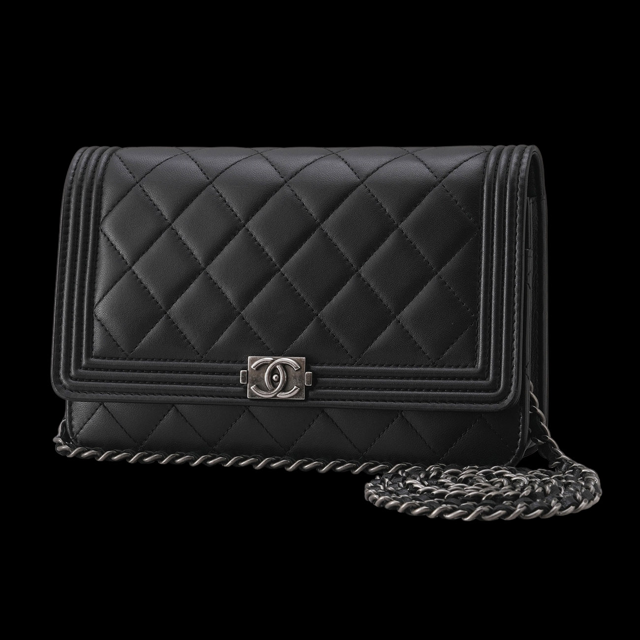 CHANEL(USED)샤넬 램스킨 보이샤넬 WOC