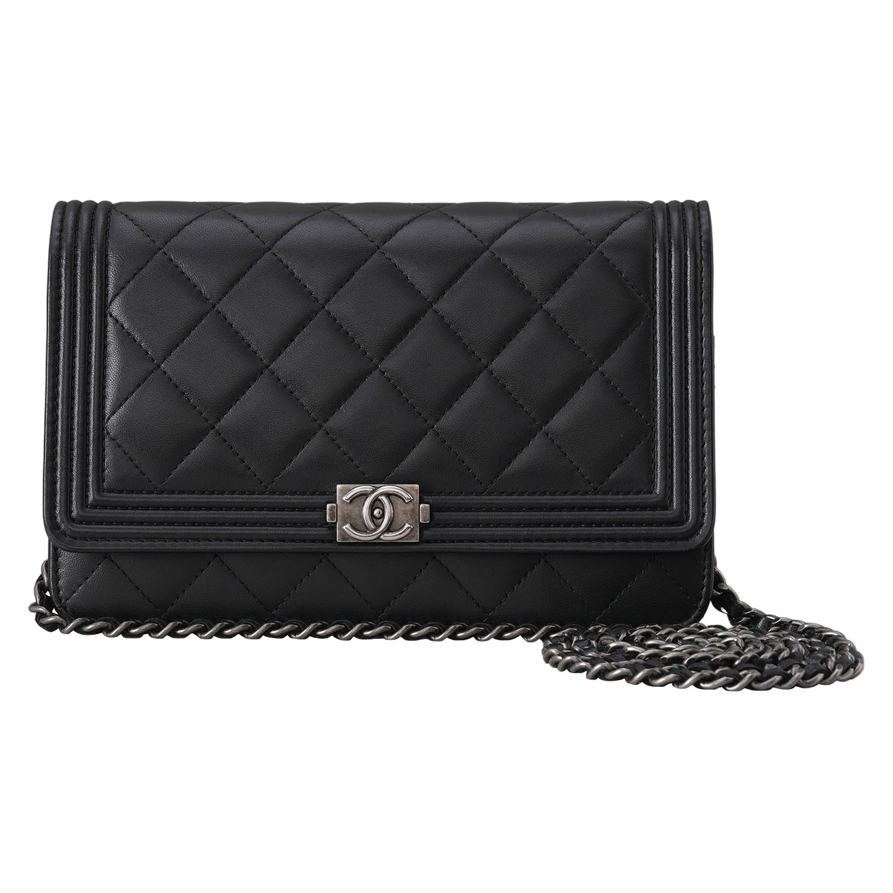 CHANEL(USED)샤넬 램스킨 보이샤넬 WOC