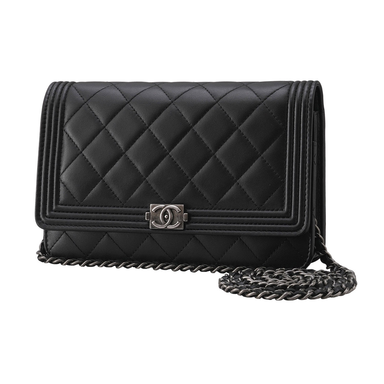 CHANEL(USED)샤넬 램스킨 보이샤넬 WOC