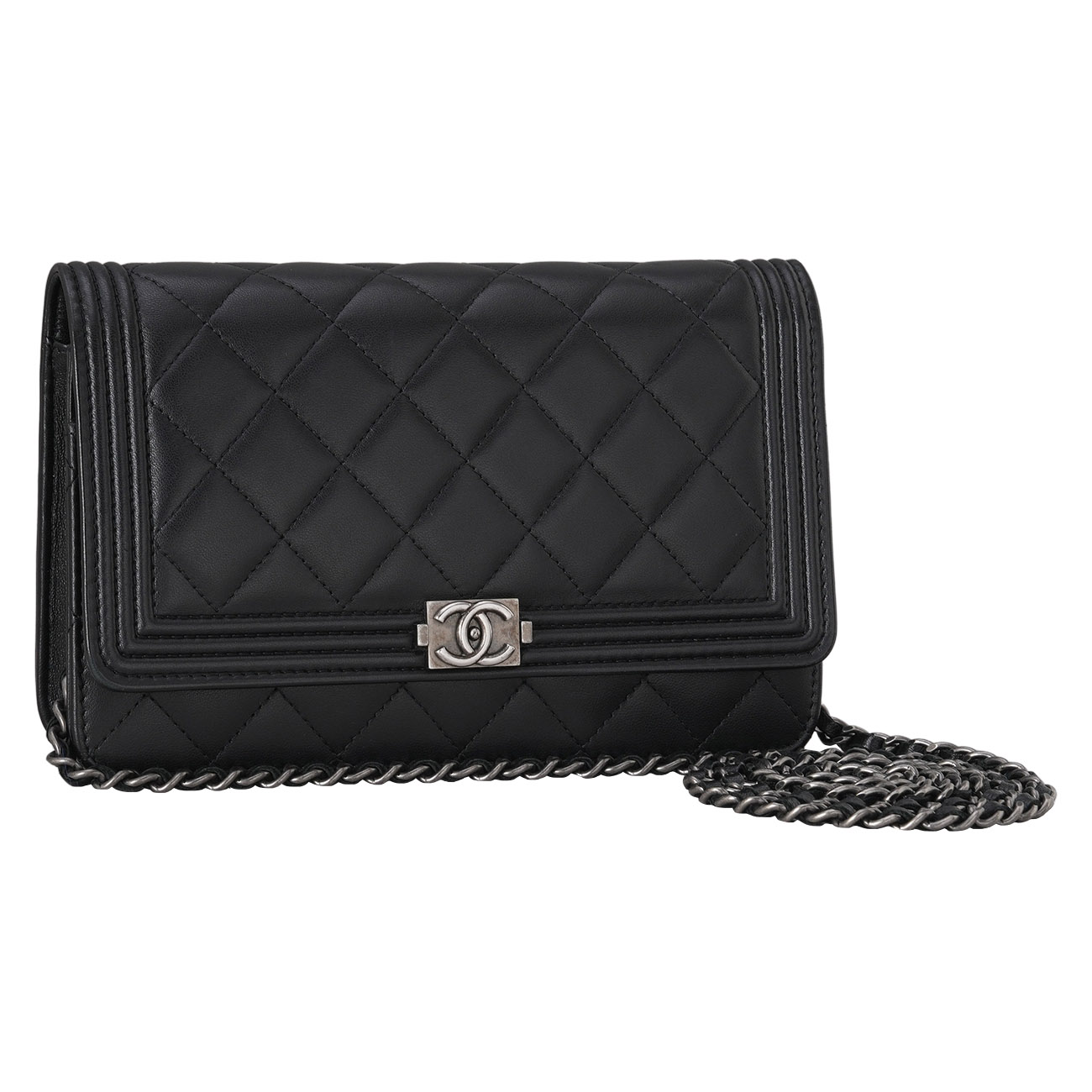 CHANEL(USED)샤넬 램스킨 보이샤넬 WOC
