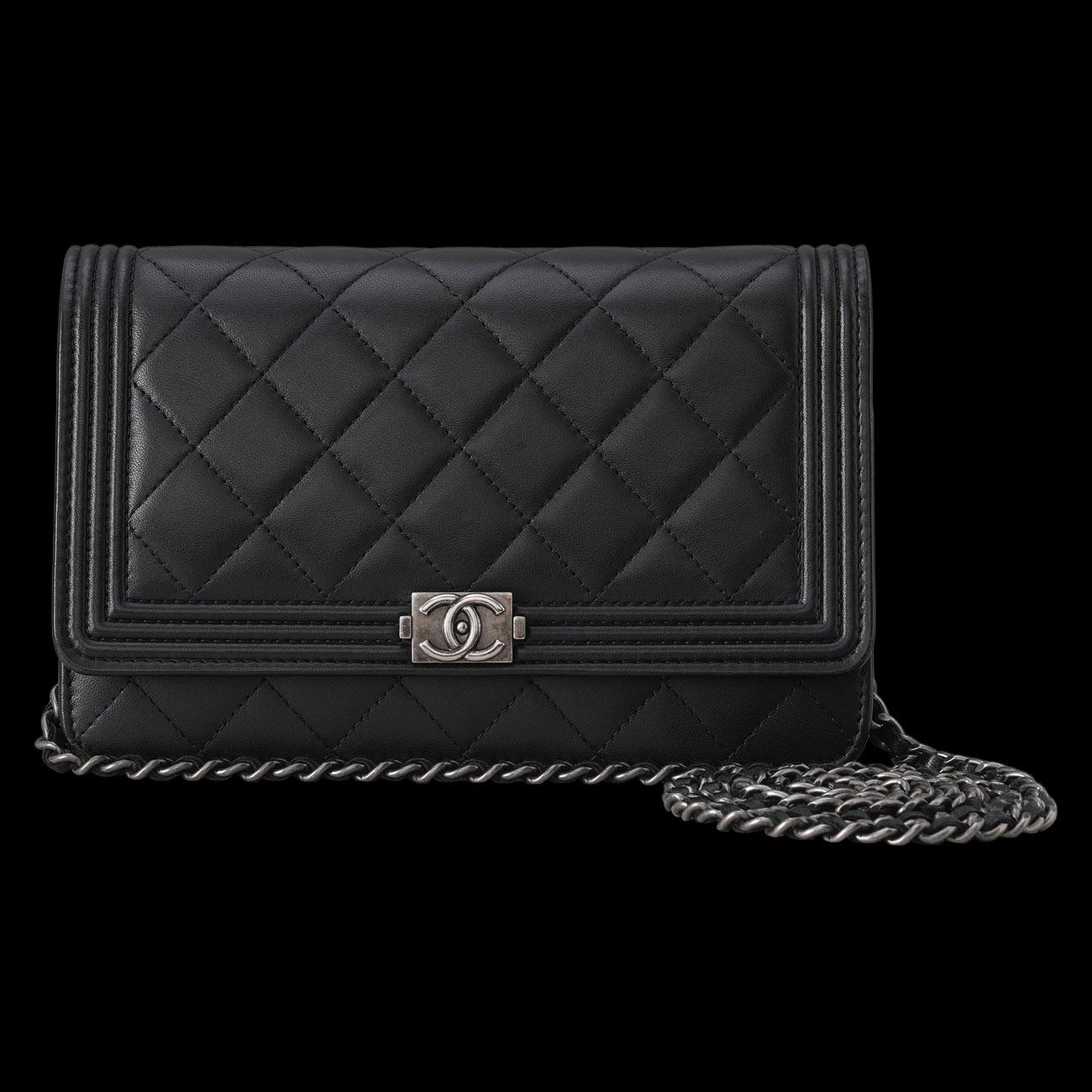 CHANEL(USED)샤넬 램스킨 보이샤넬 WOC