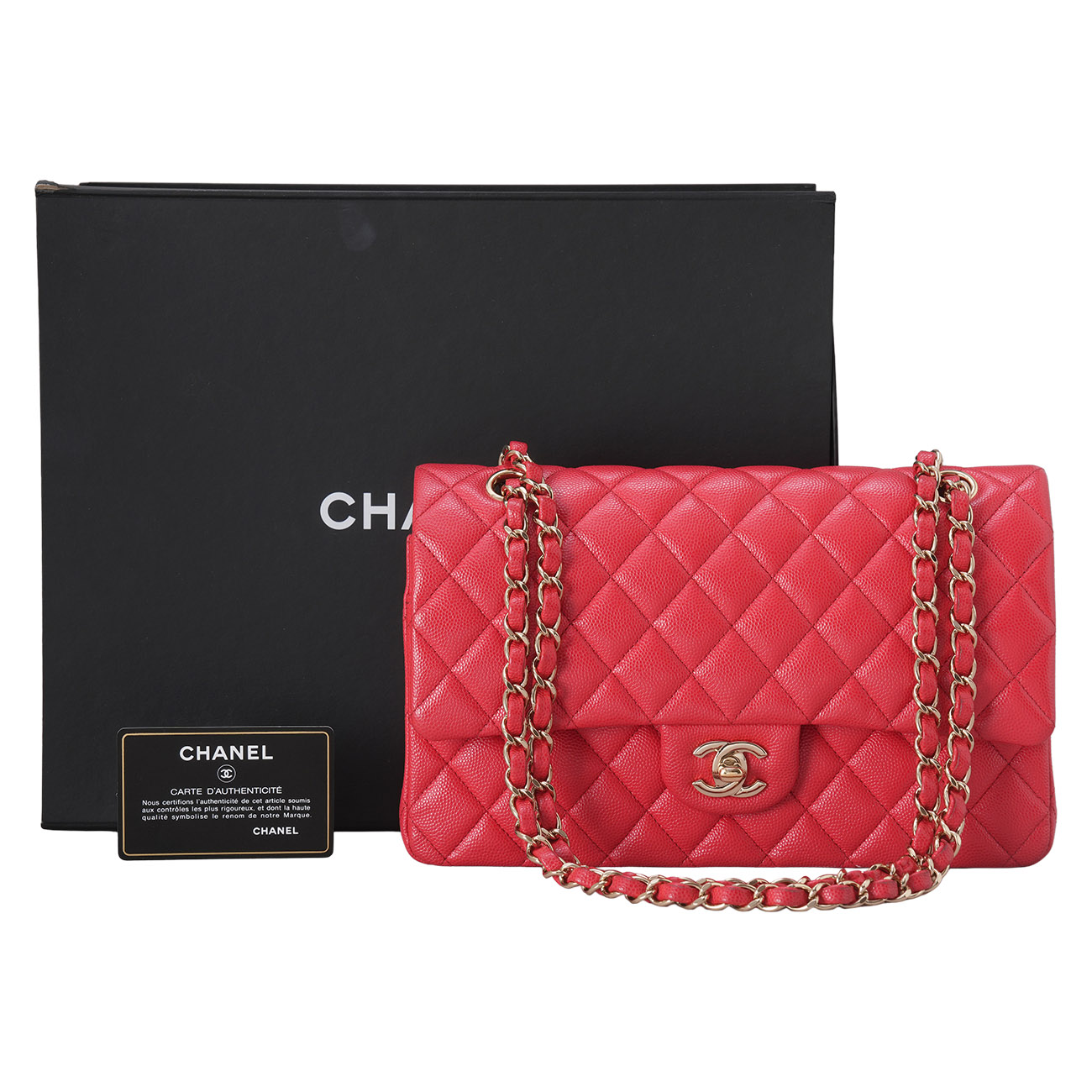CHANEL(USED)샤넬 캐비어 클래식 미듐 플랩백