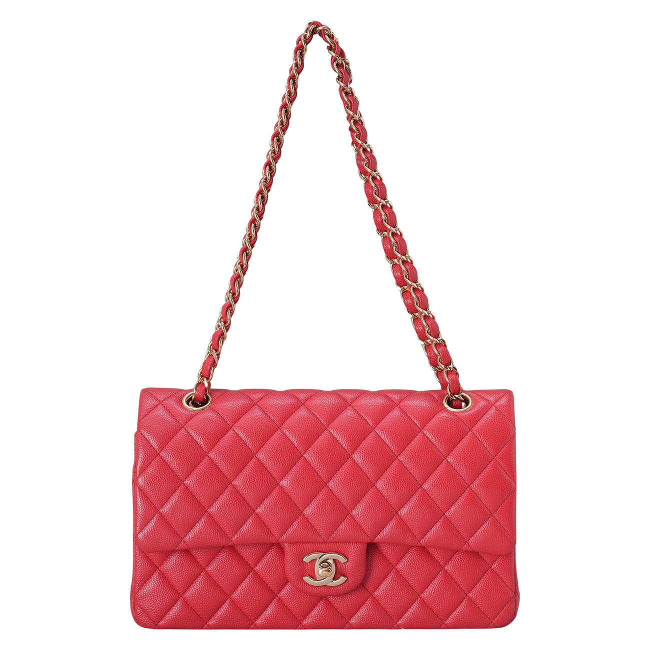 CHANEL(USED)샤넬 캐비어 클래식 미듐 플랩백