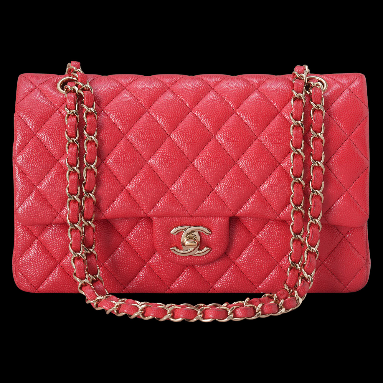 CHANEL(USED)샤넬 캐비어 클래식 미듐 플랩백