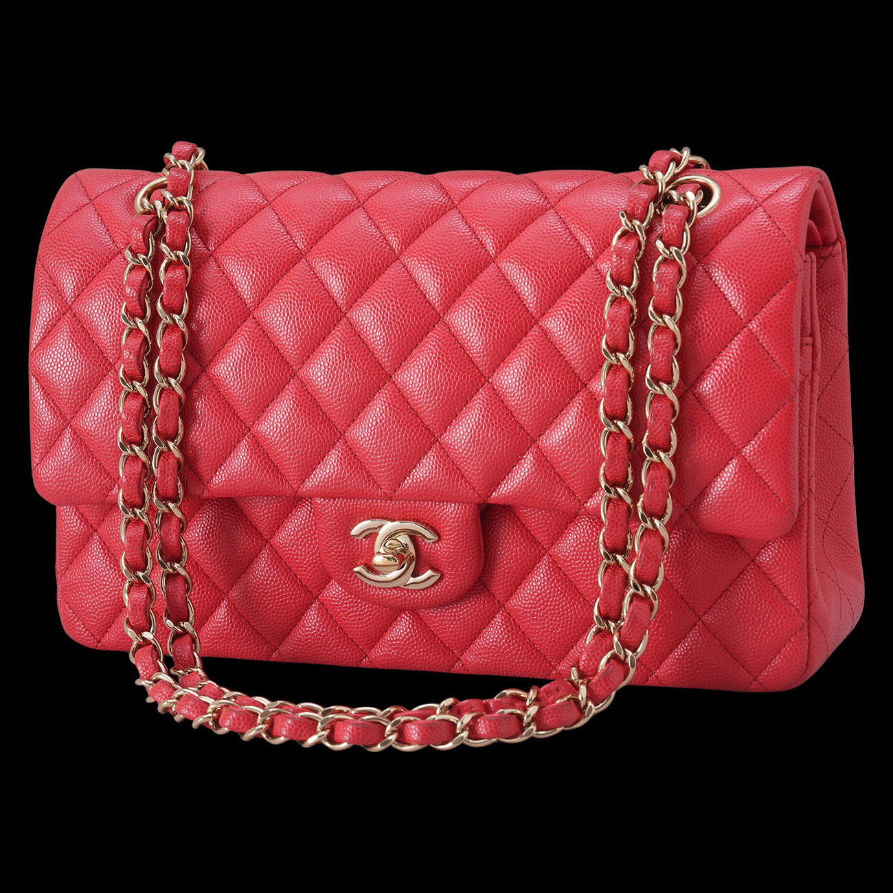 CHANEL(USED)샤넬 캐비어 클래식 미듐 플랩백