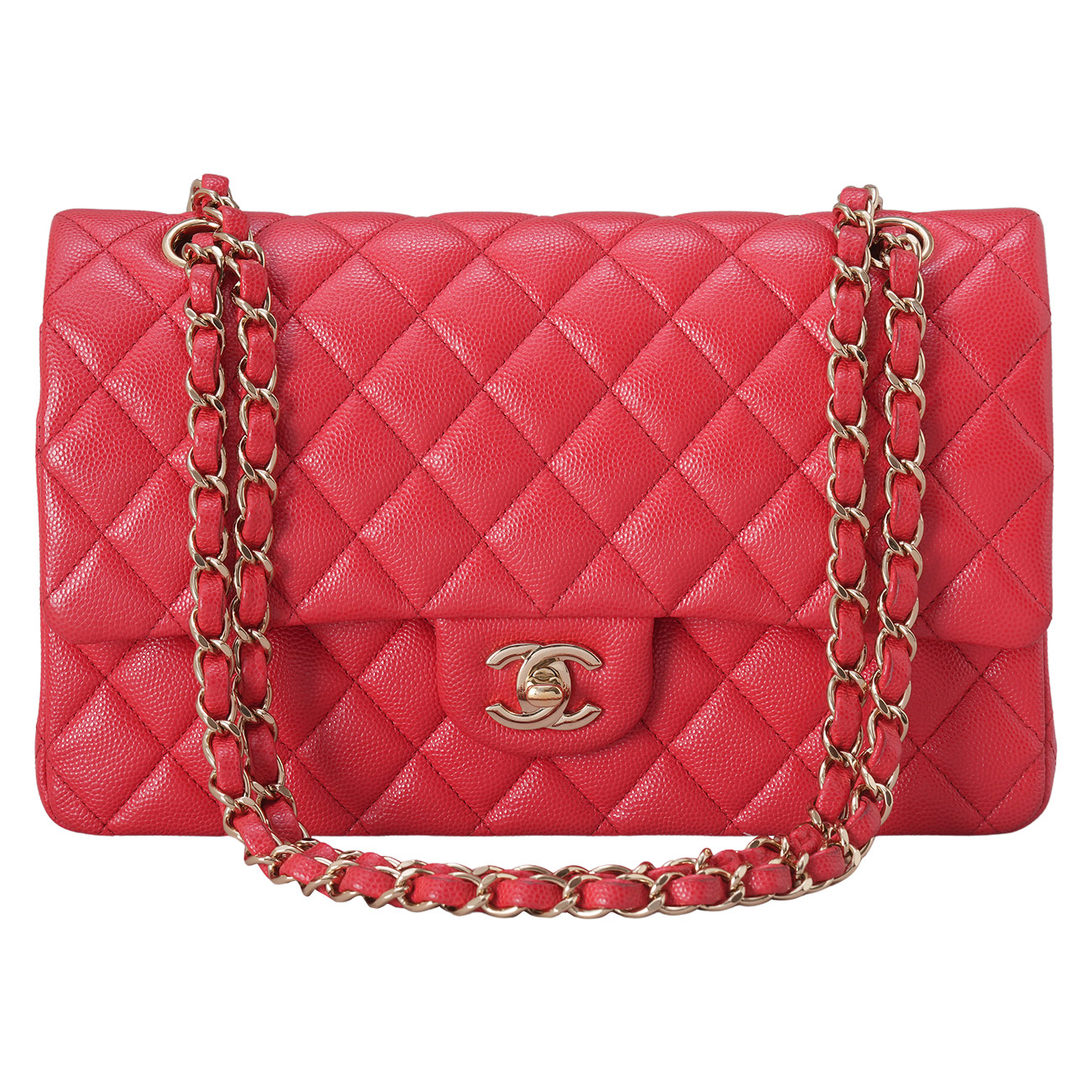 CHANEL(USED)샤넬 캐비어 클래식 미듐 플랩백