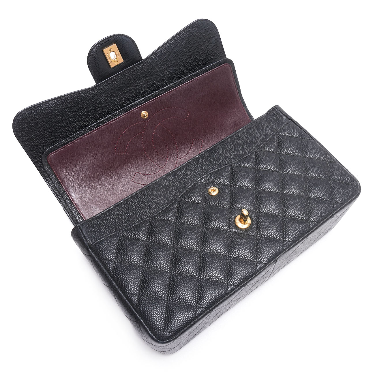CHANEL(USED)샤넬 캐비어 클래식 라지 플랩백