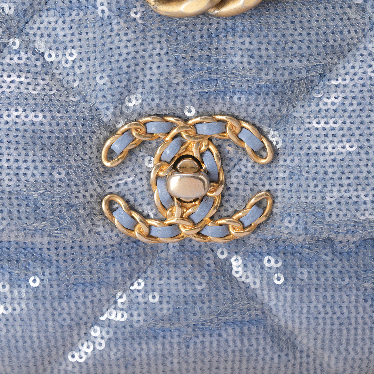 CHANEL(USED)샤넬 스팽글 19백 스몰 플랩백