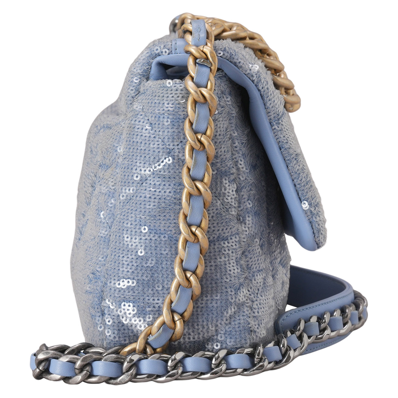 CHANEL(USED)샤넬 스팽글 19백 스몰 플랩백