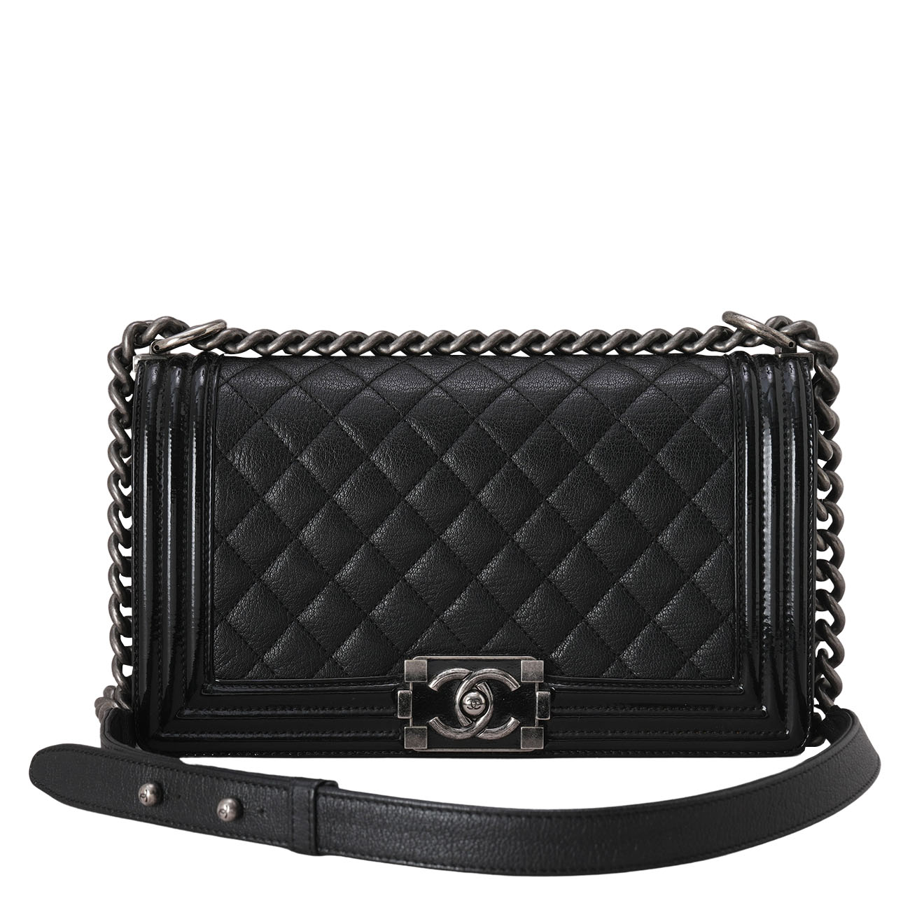 CHANEL(USED)샤넬 A67086 캐비어 보이백 미듐