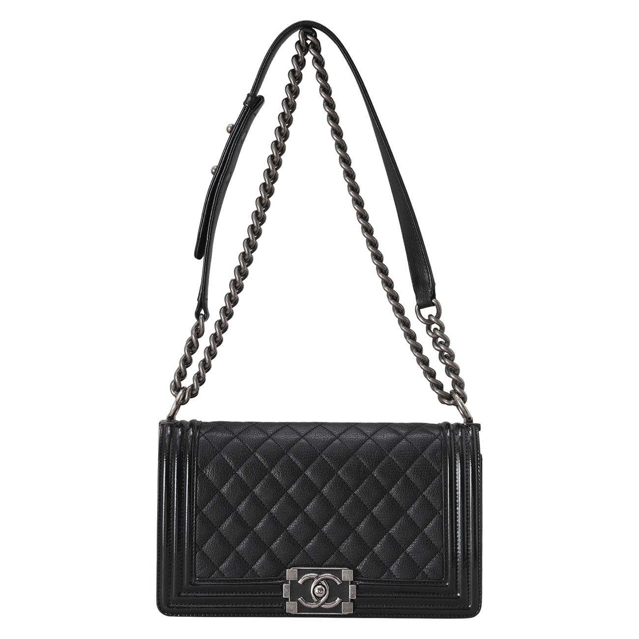 CHANEL(USED)샤넬 A67086 캐비어 보이백 미듐