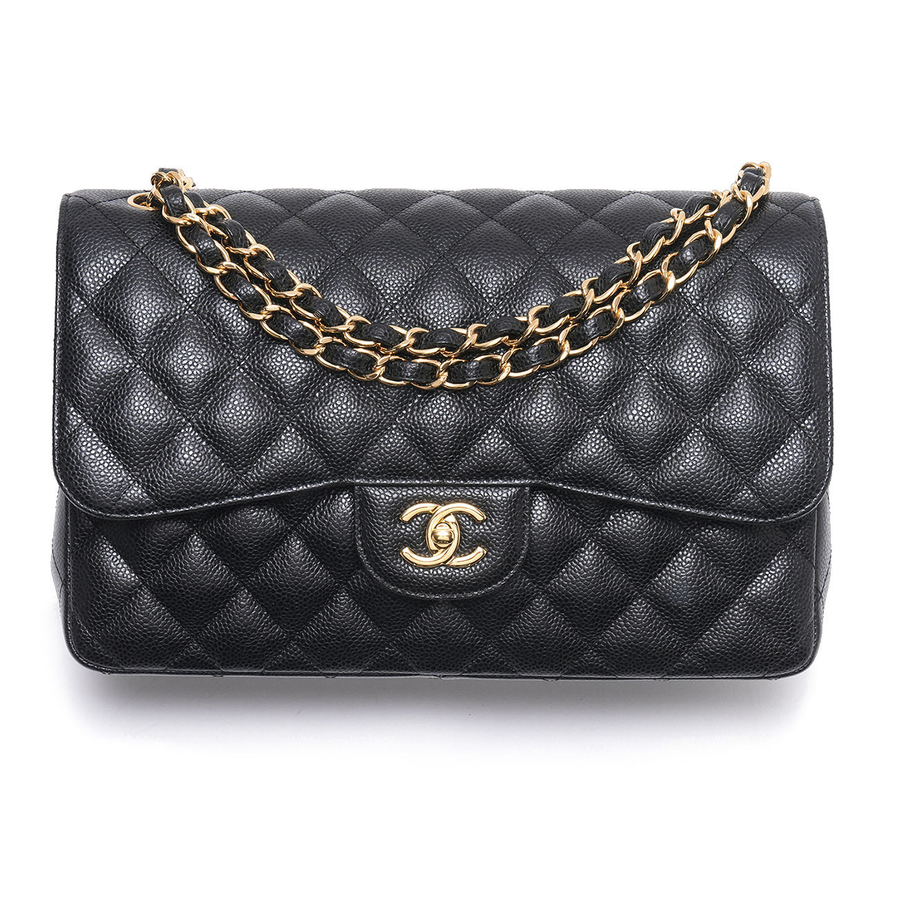 CHANEL(USED)샤넬 캐비어 클래식 점보 플랩백