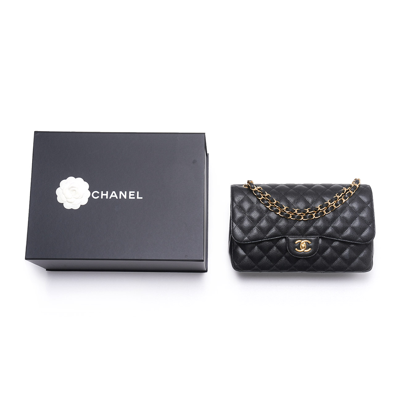 CHANEL(USED)샤넬 캐비어 클래식 점보 플랩백