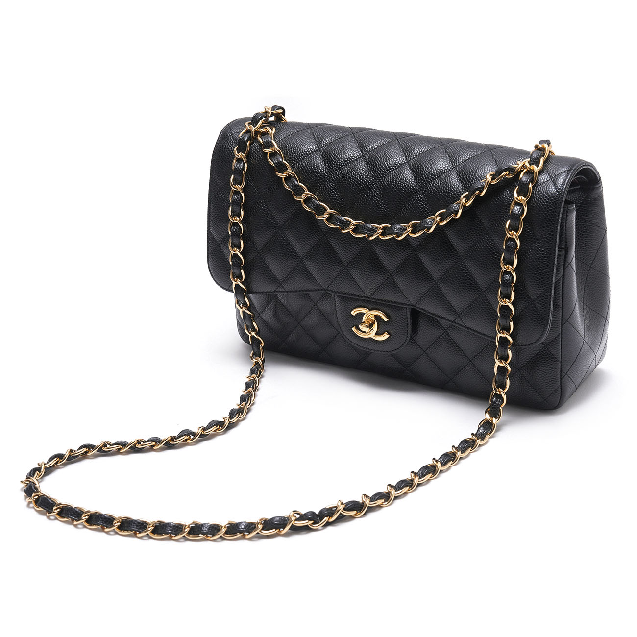 CHANEL(USED)샤넬 캐비어 클래식 점보 플랩백