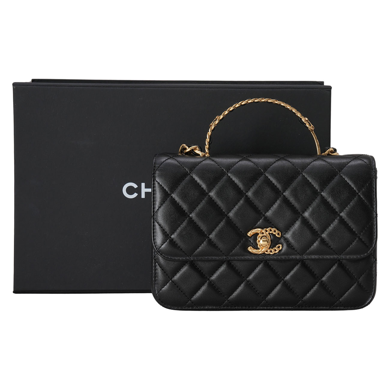CHANEL(USED)샤넬 AS4307 시즌 탑핸들 체인 숄더백