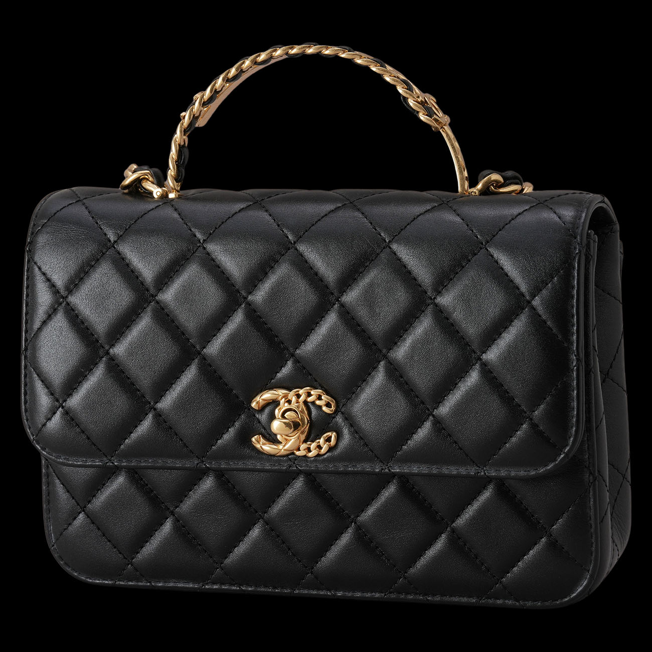 CHANEL(USED)샤넬 AS4307 시즌 탑핸들 체인 숄더백