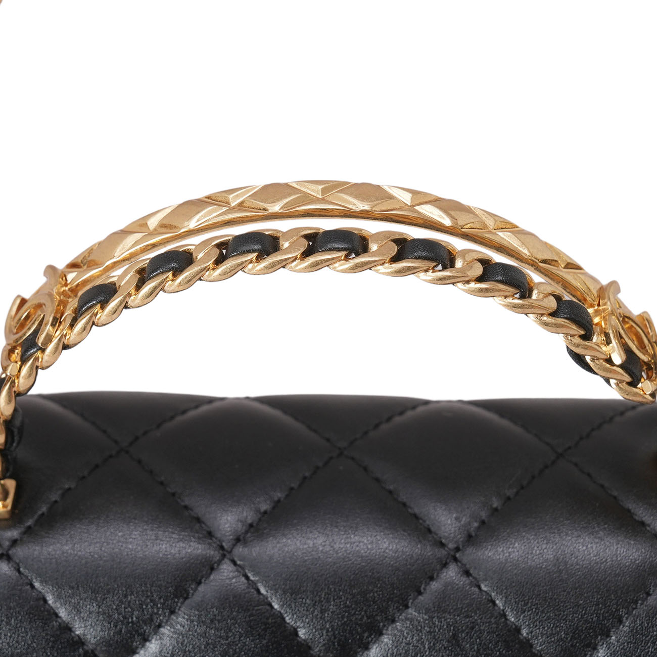 CHANEL(USED)샤넬 AS4307 시즌 탑핸들 체인 숄더백