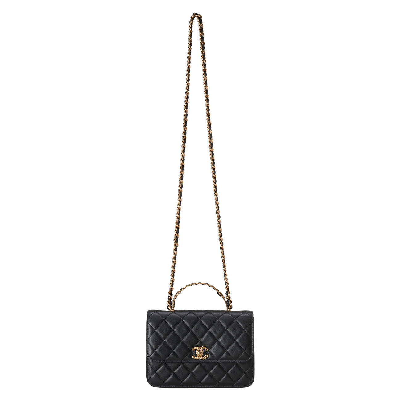 CHANEL(USED)샤넬 AS4307 시즌 탑핸들 체인 숄더백