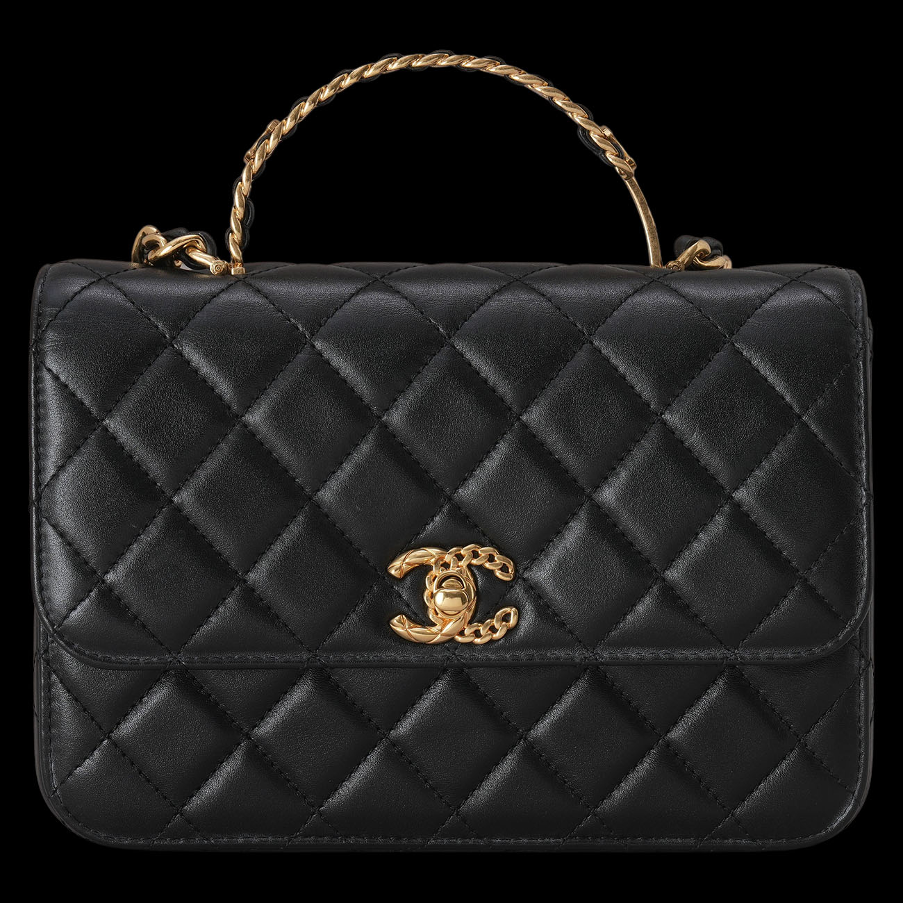 CHANEL(USED)샤넬 AS4307 시즌 탑핸들 체인 숄더백
