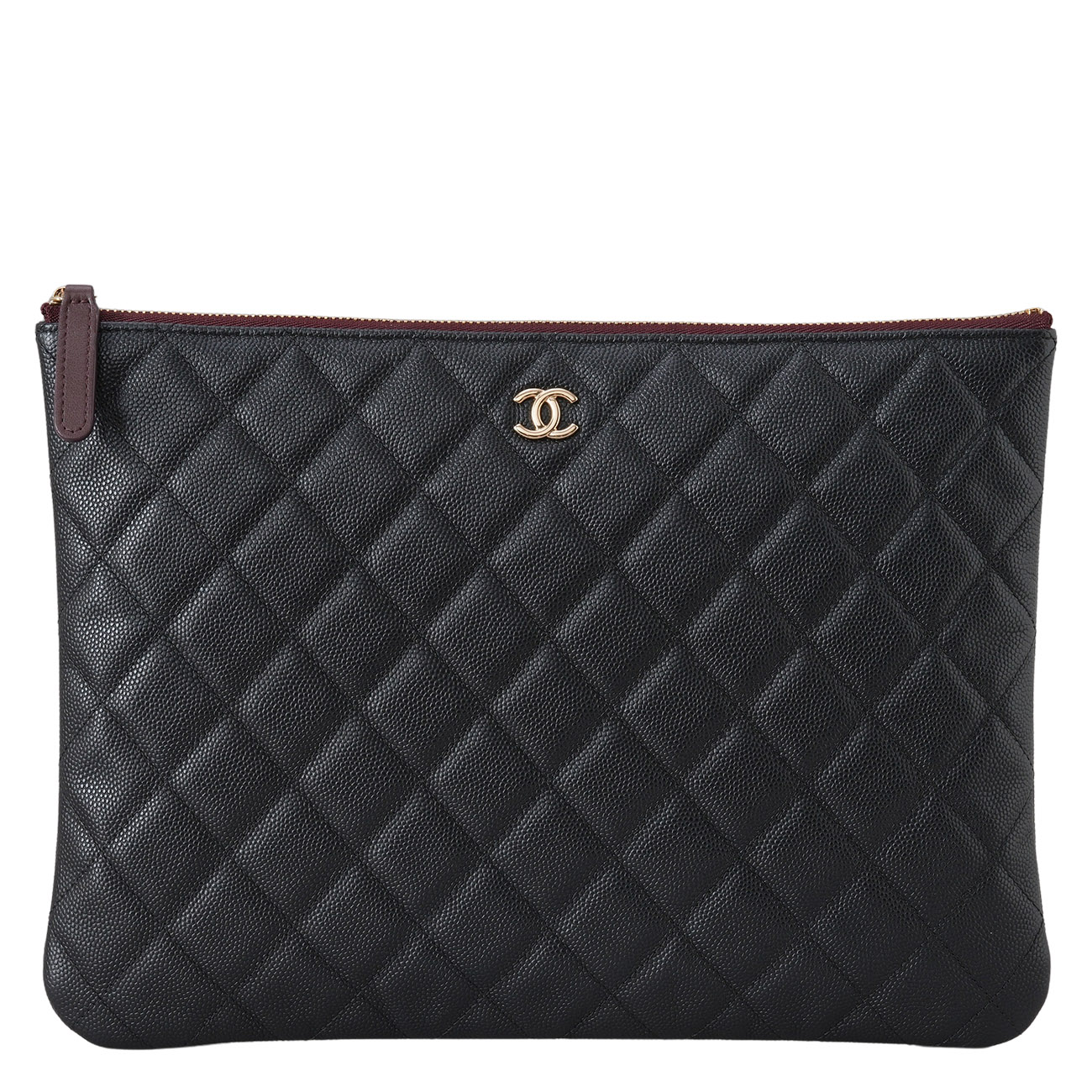 CHANEL(USED)샤넬 캐비어 클래식 미듐 클러치