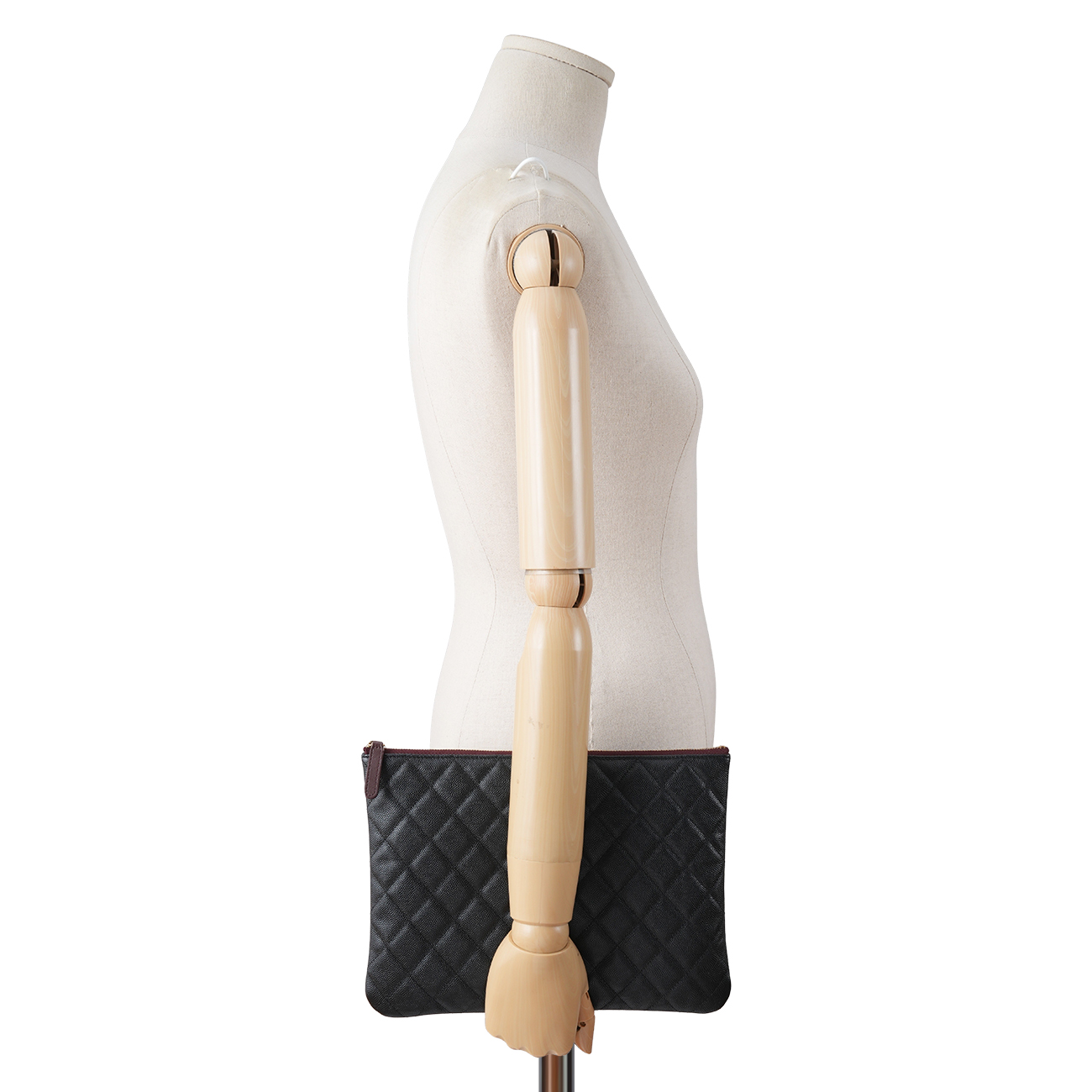 CHANEL(USED)샤넬 캐비어 클래식 미듐 클러치