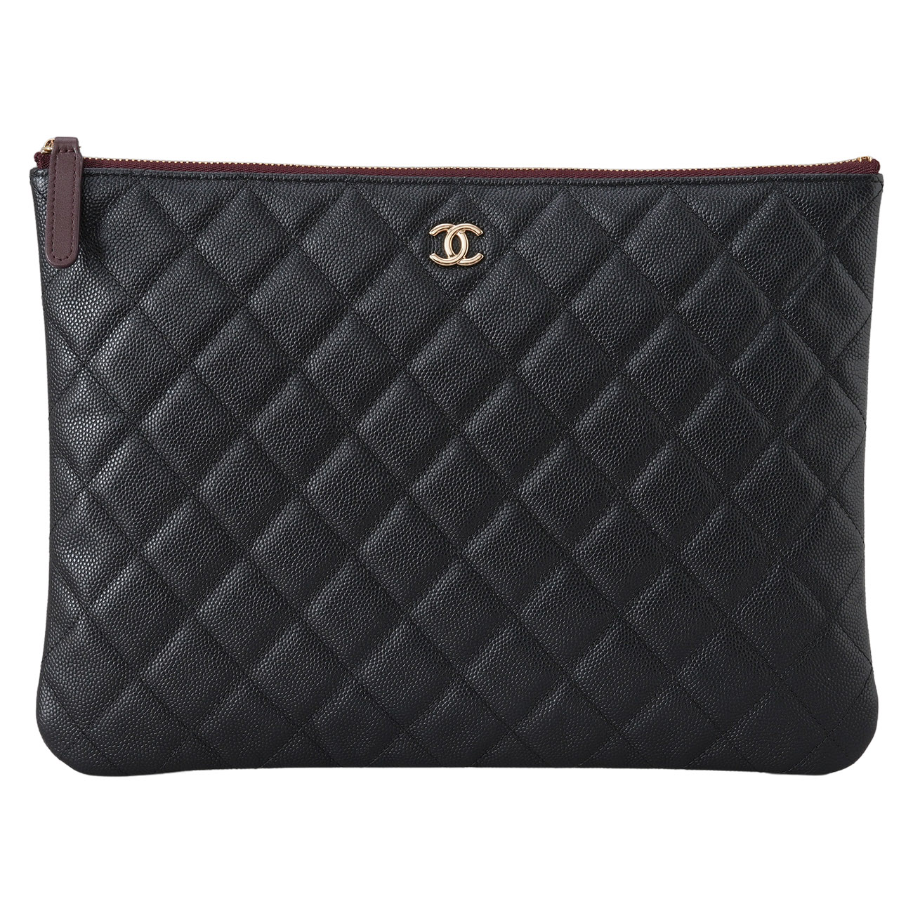 CHANEL(USED)샤넬 캐비어 클래식 미듐 클러치