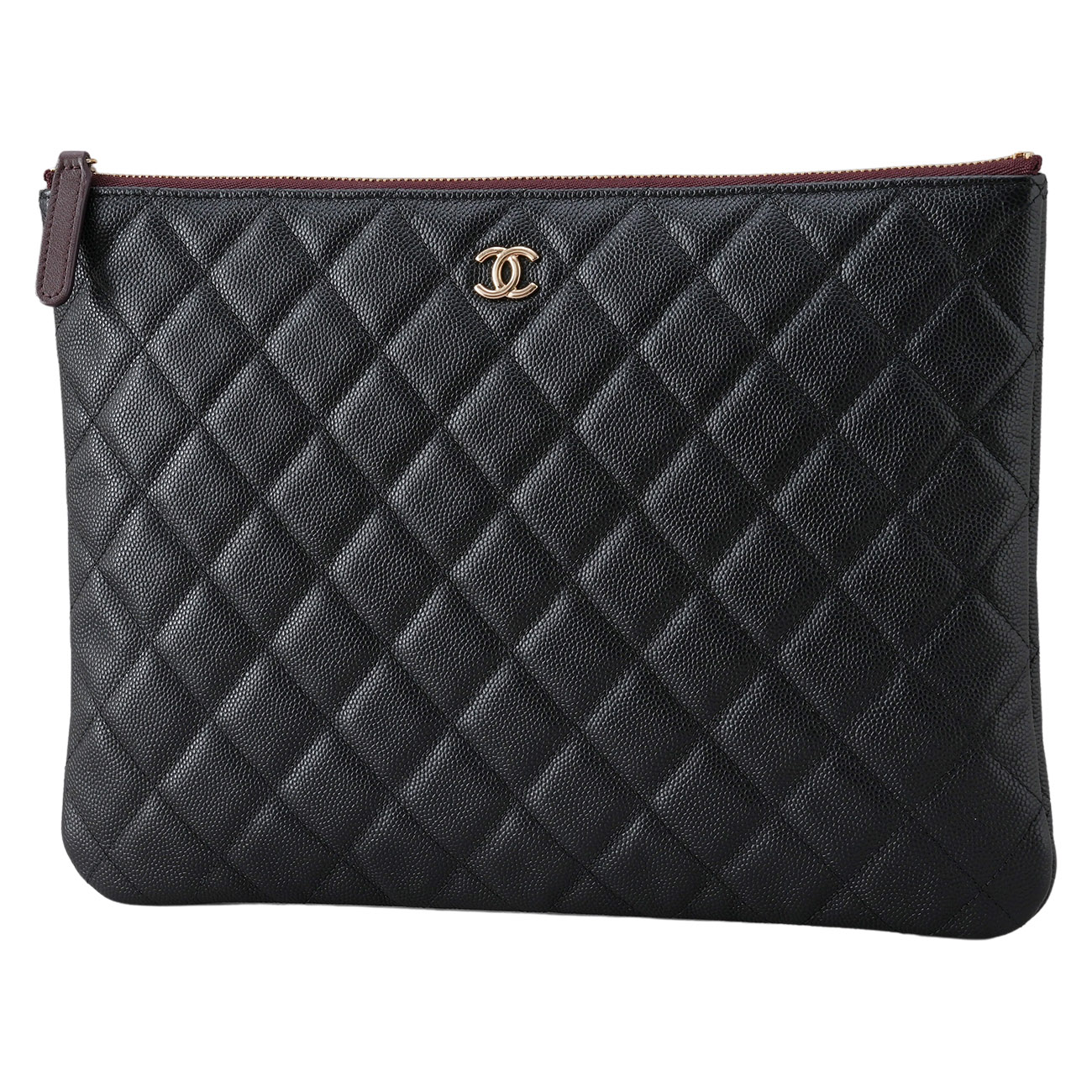 CHANEL(USED)샤넬 캐비어 클래식 미듐 클러치