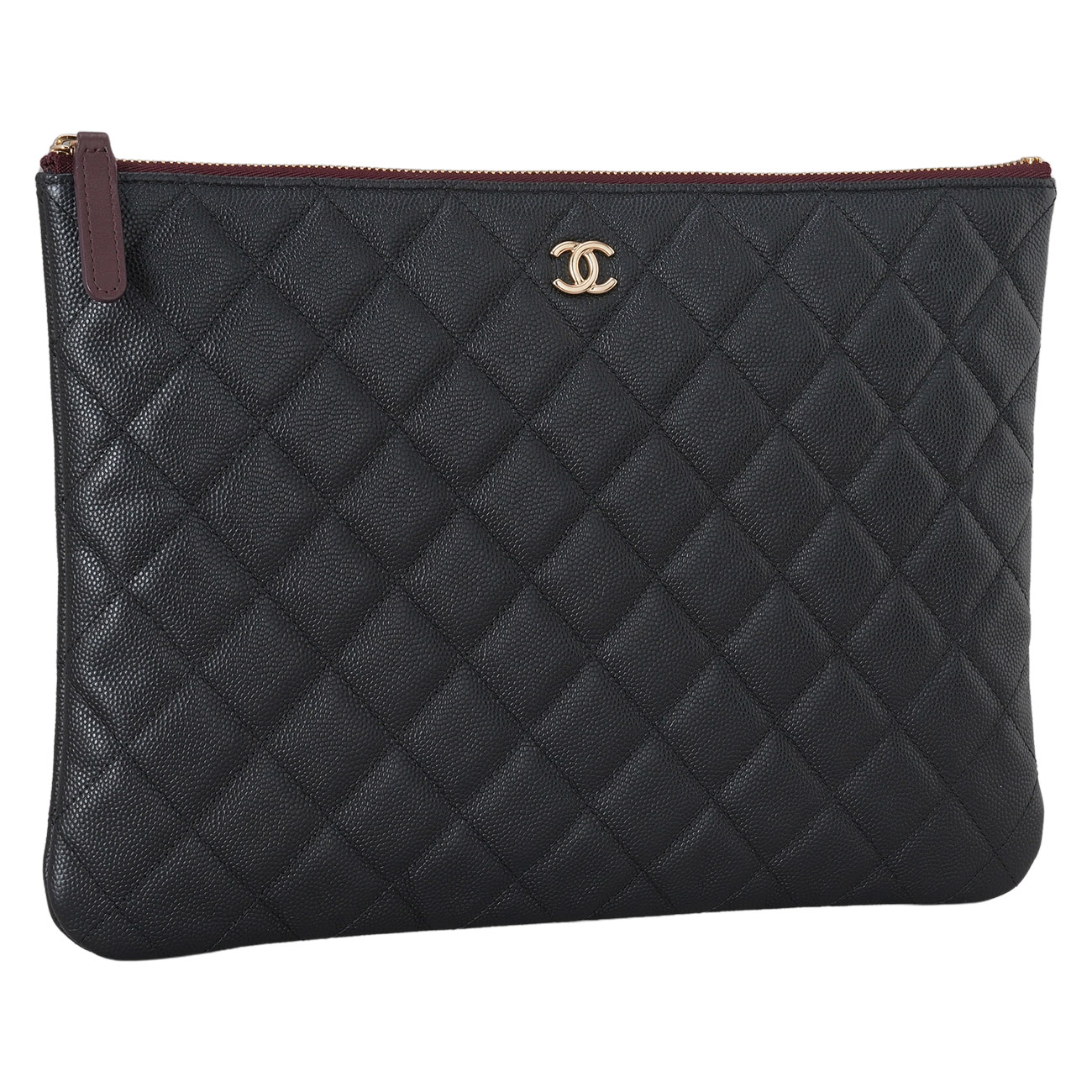 CHANEL(USED)샤넬 캐비어 클래식 미듐 클러치