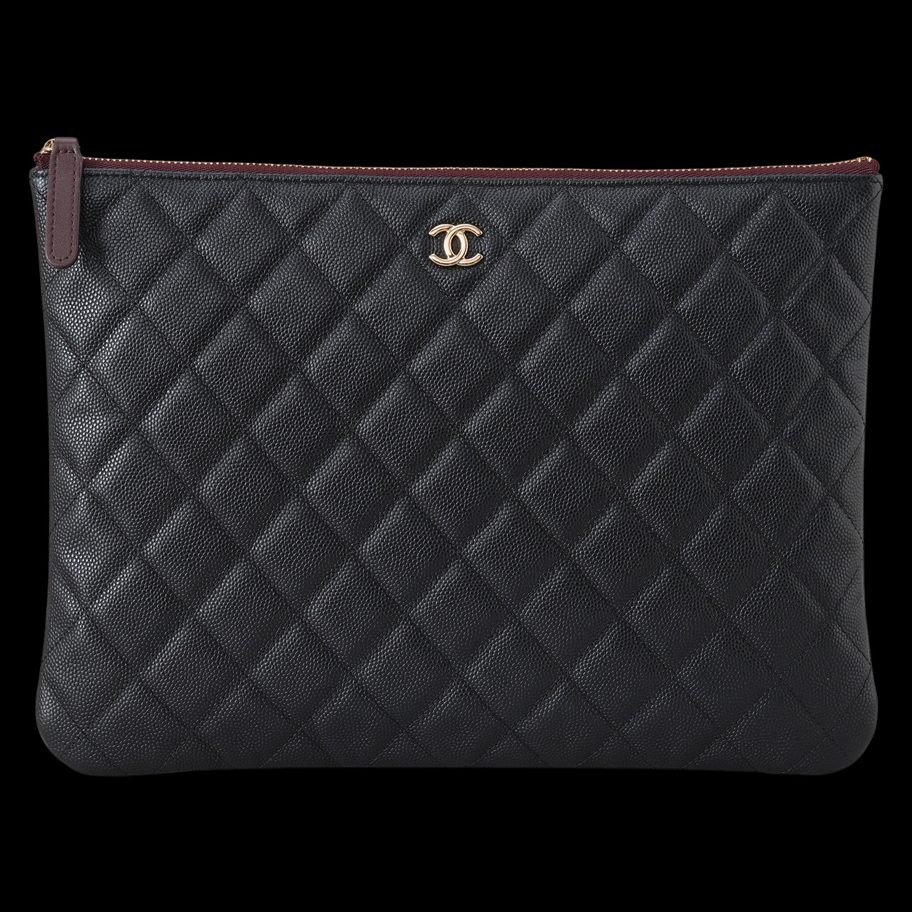 CHANEL(USED)샤넬 캐비어 클래식 미듐 클러치