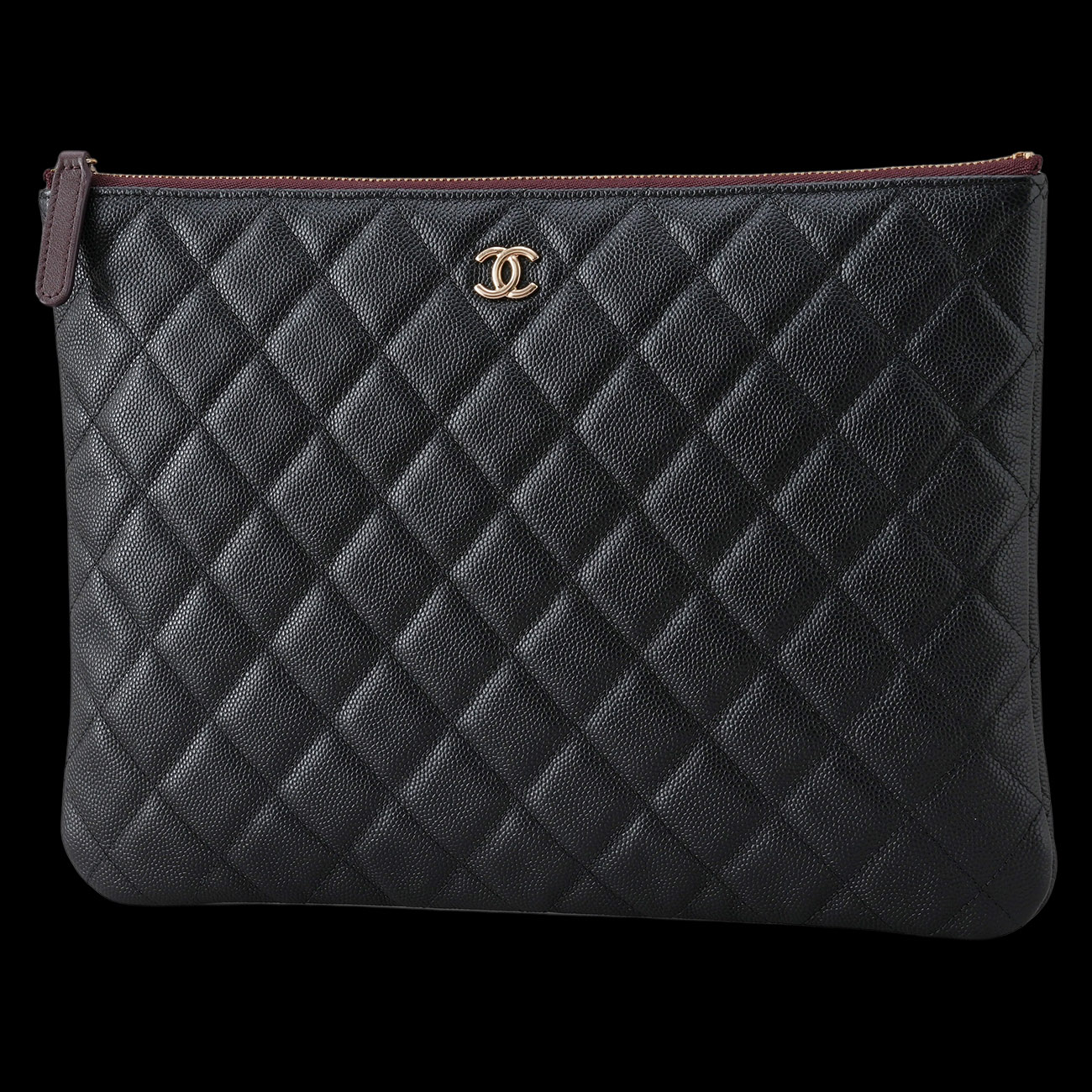 CHANEL(USED)샤넬 캐비어 클래식 미듐 클러치