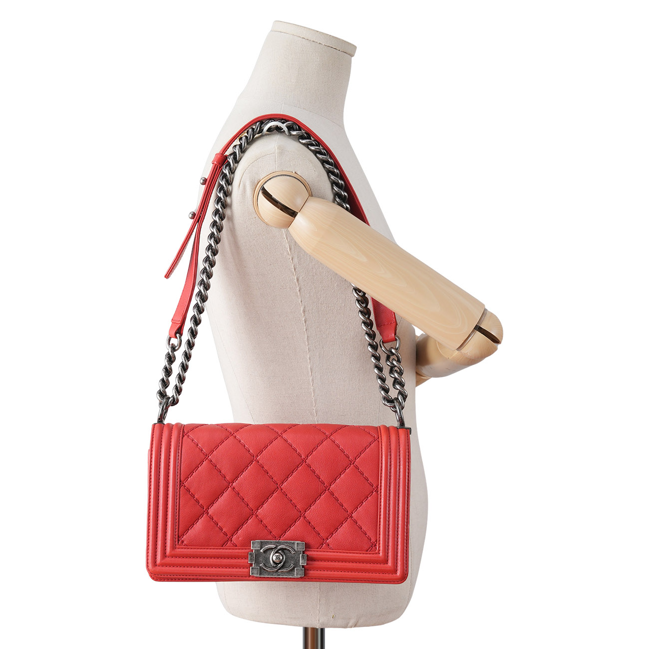 CHANEL(USED)샤넬 시즌 보이샤넬 미듐 플랩백