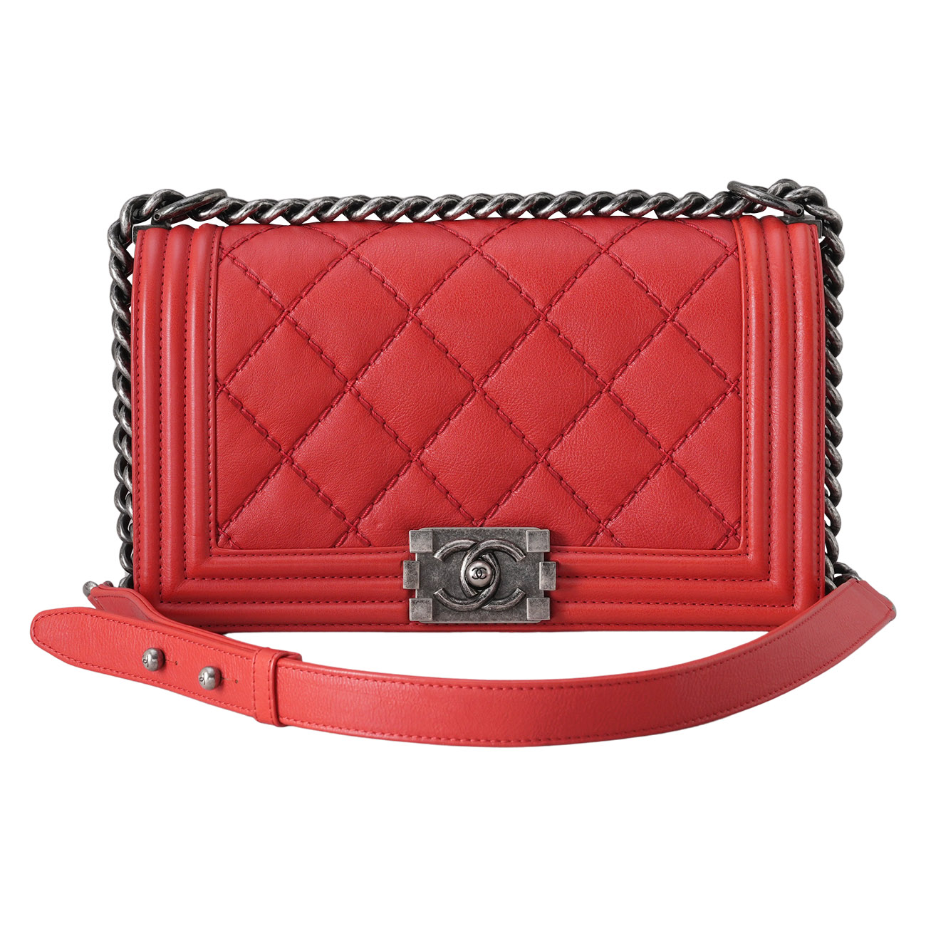 CHANEL(USED)샤넬 시즌 보이샤넬 미듐 플랩백