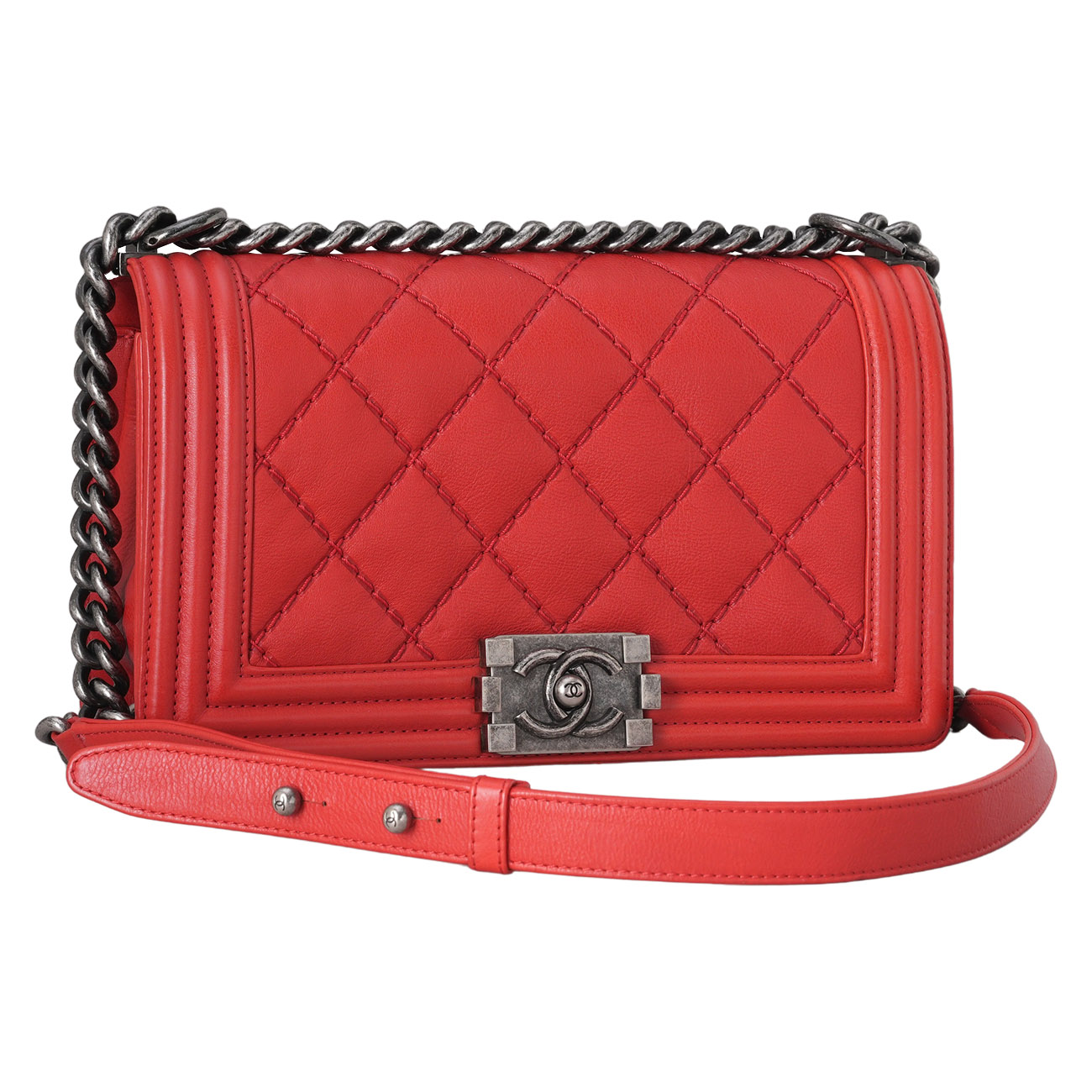 CHANEL(USED)샤넬 시즌 보이샤넬 미듐 플랩백