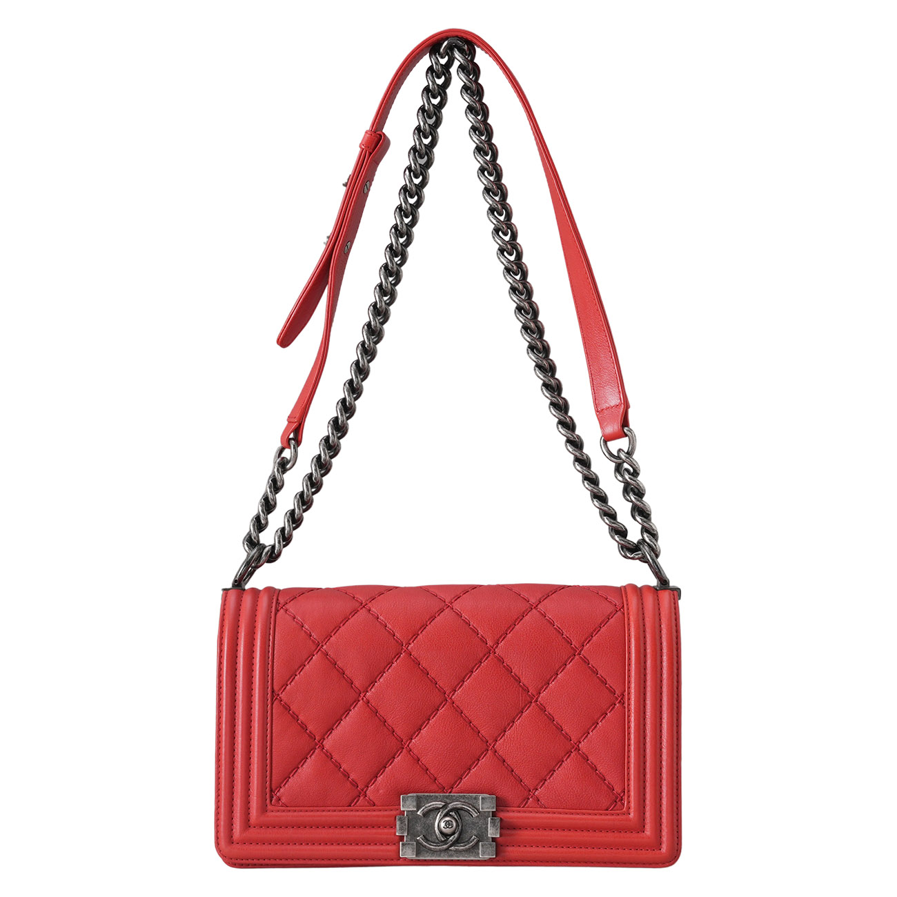CHANEL(USED)샤넬 시즌 보이샤넬 미듐 플랩백