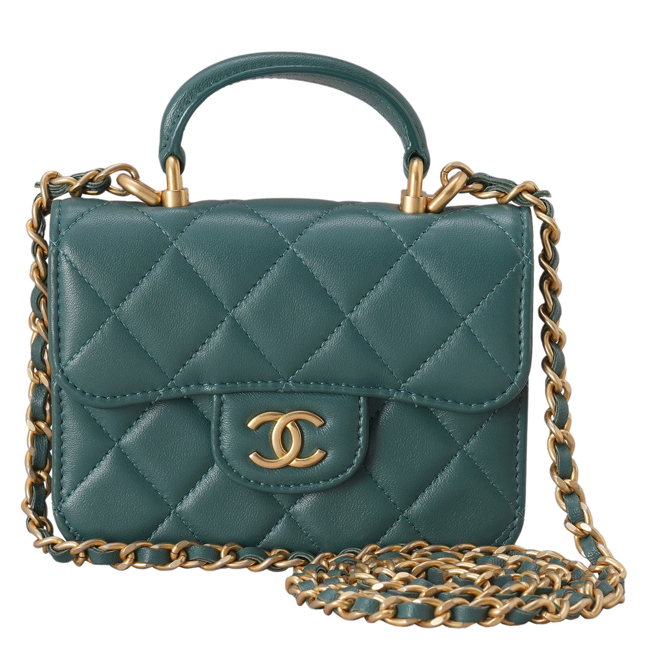 CHANEL(USED)샤넬 미니 체인 탑 핸들백