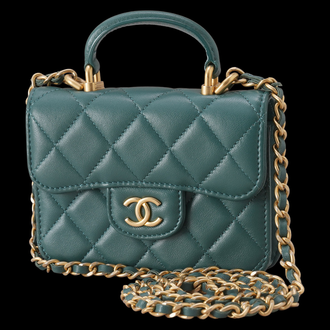 CHANEL(USED)샤넬 미니 체인 탑 핸들백