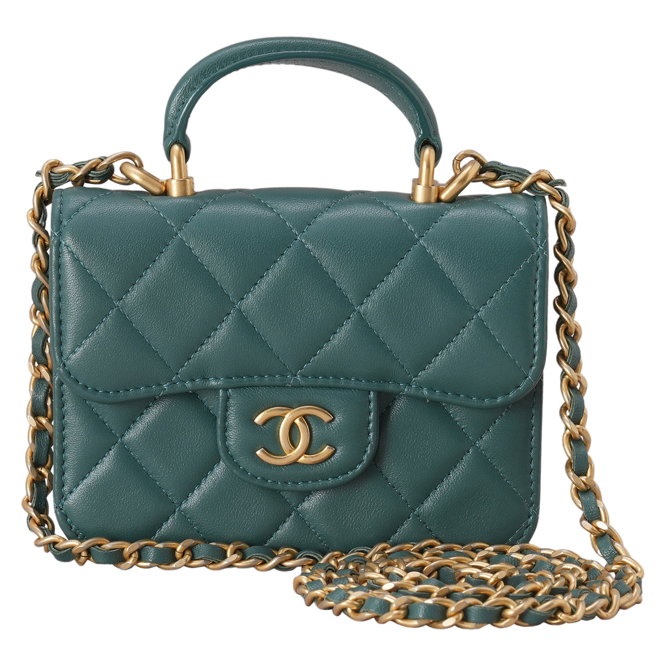 CHANEL(USED)샤넬 미니 체인 탑 핸들백