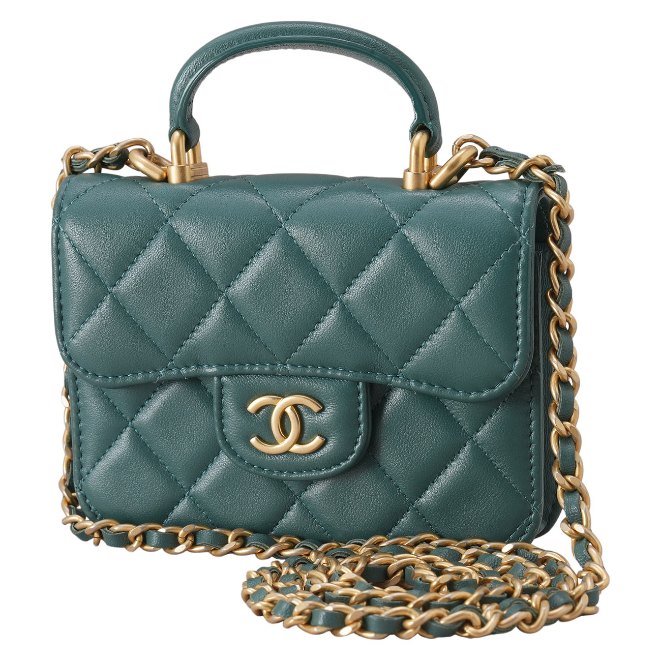 CHANEL(USED)샤넬 미니 체인 탑 핸들백