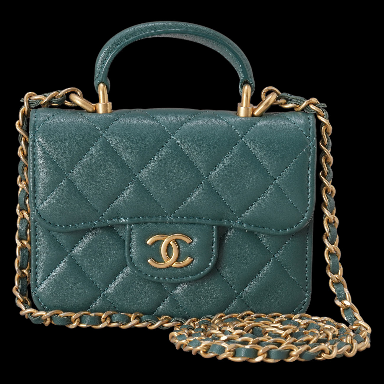 CHANEL(USED)샤넬 미니 체인 탑 핸들백