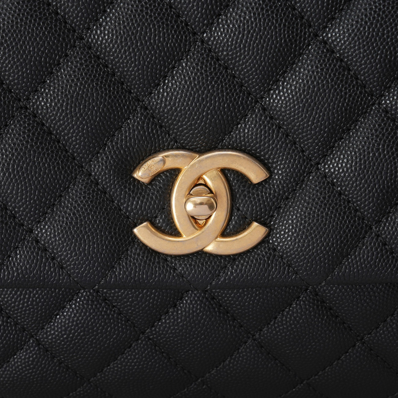 CHANEL(USED)샤넬 캐비어 코코핸들 미듐 백