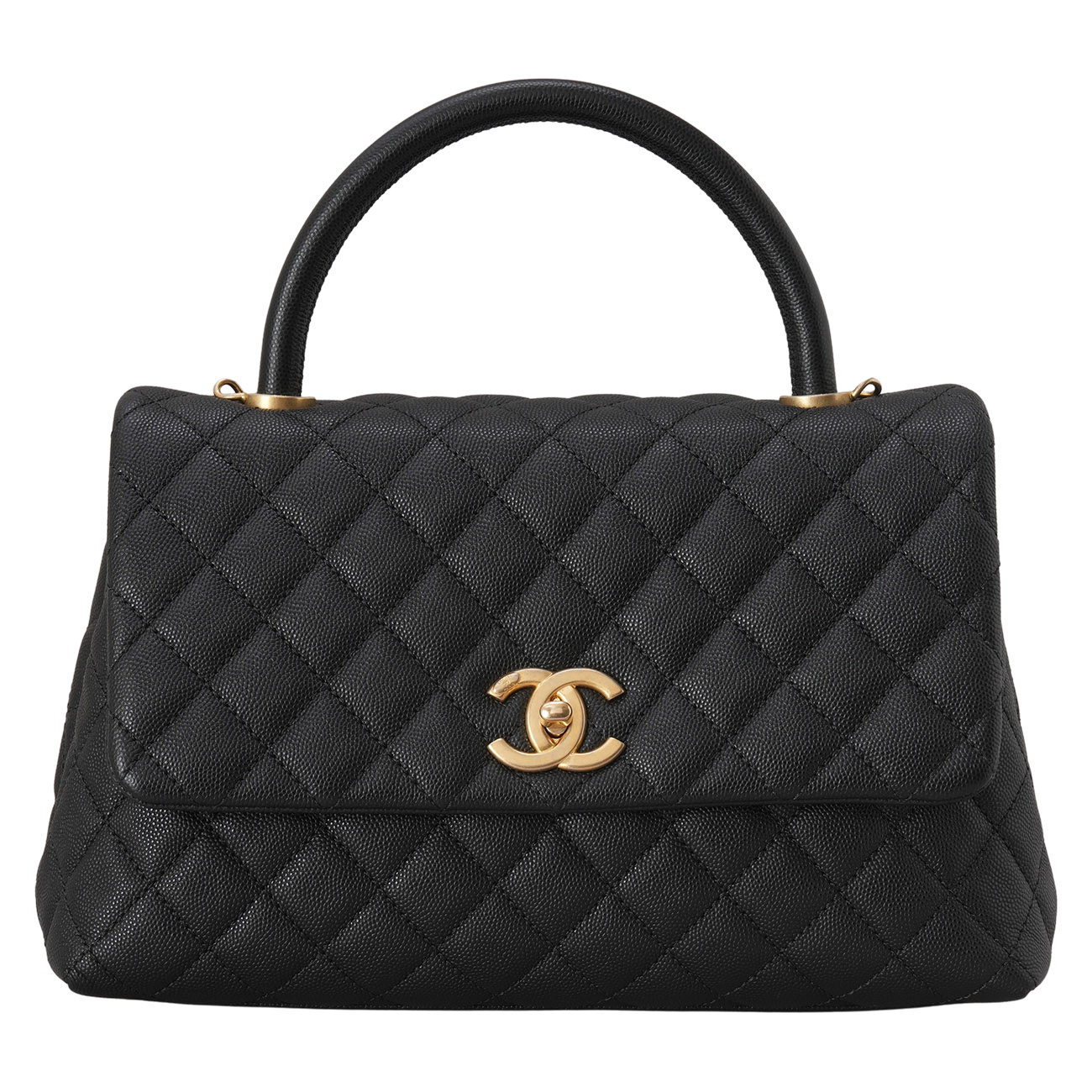 CHANEL(USED)샤넬 캐비어 코코핸들 미듐 백