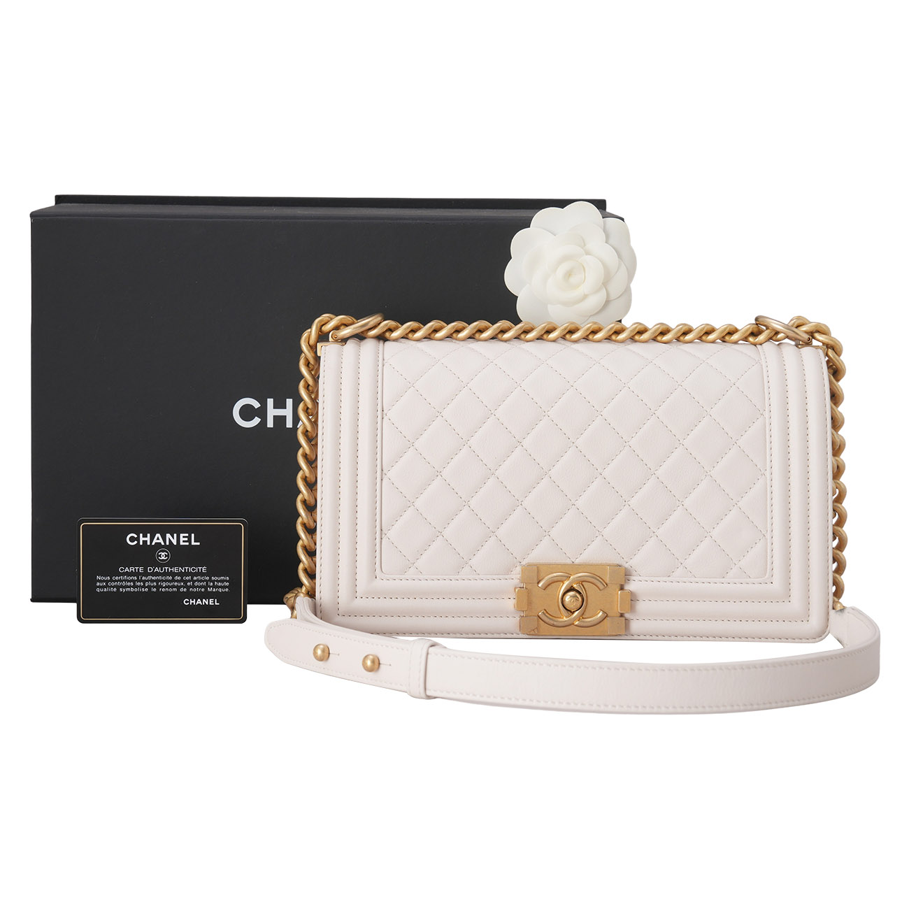 CHANEL(USED)샤넬 보이샤넬 미듐 플랩백