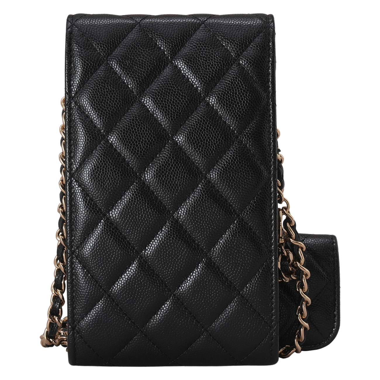 CHANEL(USED) 샤넬 AP2033 시즌 캐비어 참 폰홀더백