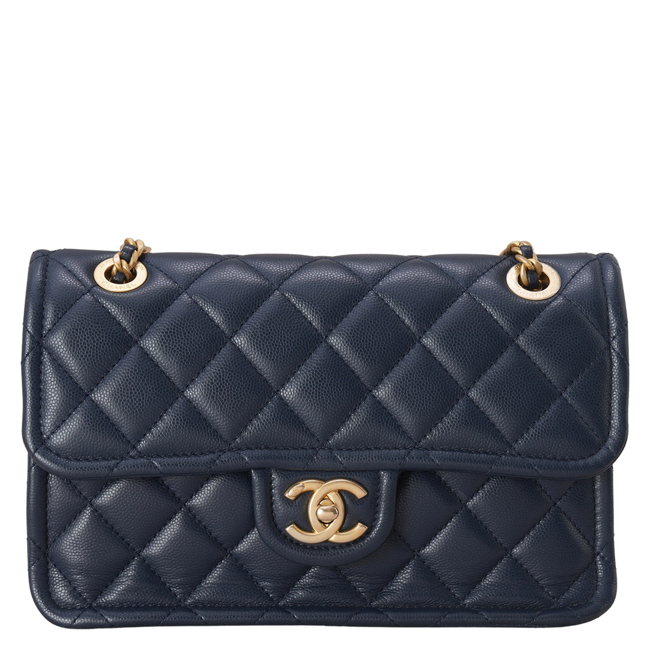 CHANEL(USED)샤넬 시즌 캐비어 스위트 클래식 미듐 플랩백